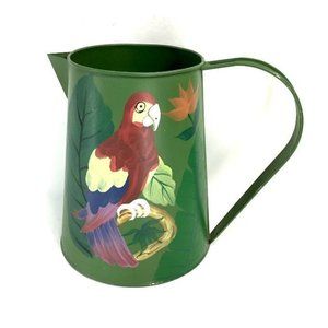 Paradise Handle Tin Metal Pitcher Planter